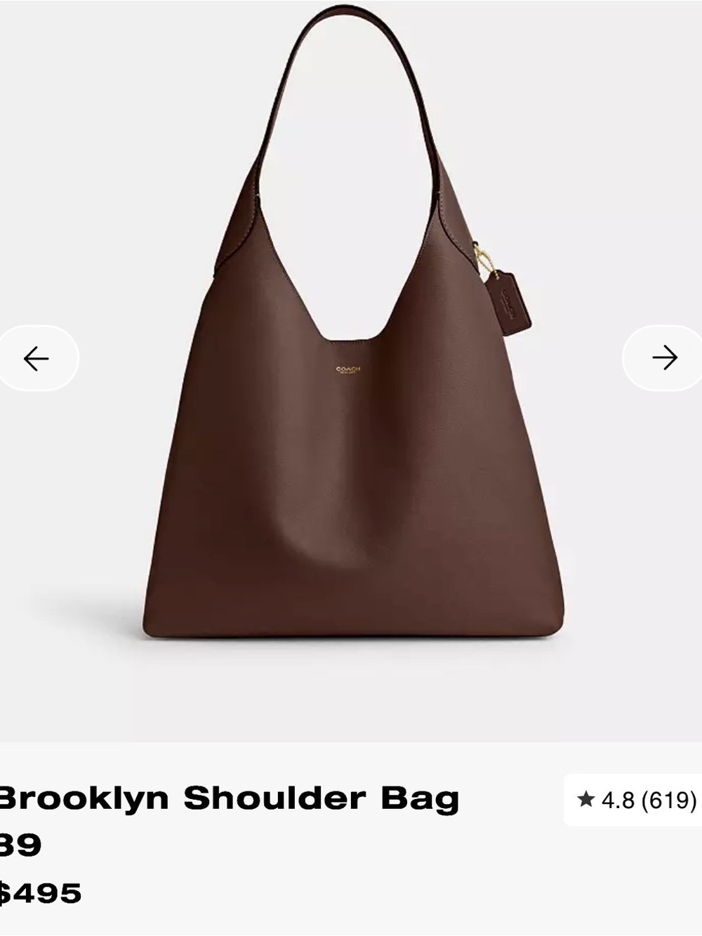 Coach Brooklyn Bag 39inches